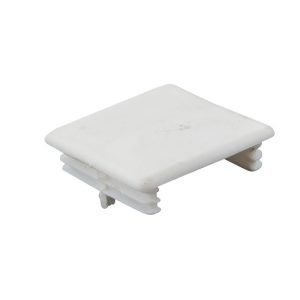 41 X 41mm Plastic End Cap – White - Pack of 10